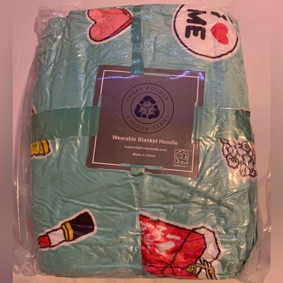 New - Sherpa Wearable Blanket with Sleeves for Adults Super Soft Warm Cozy Throw - Picture 2 of 15